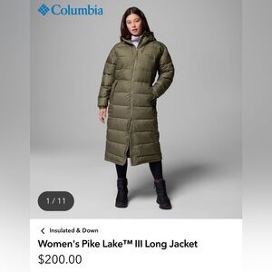 Columbia Olive Quilted Jacket